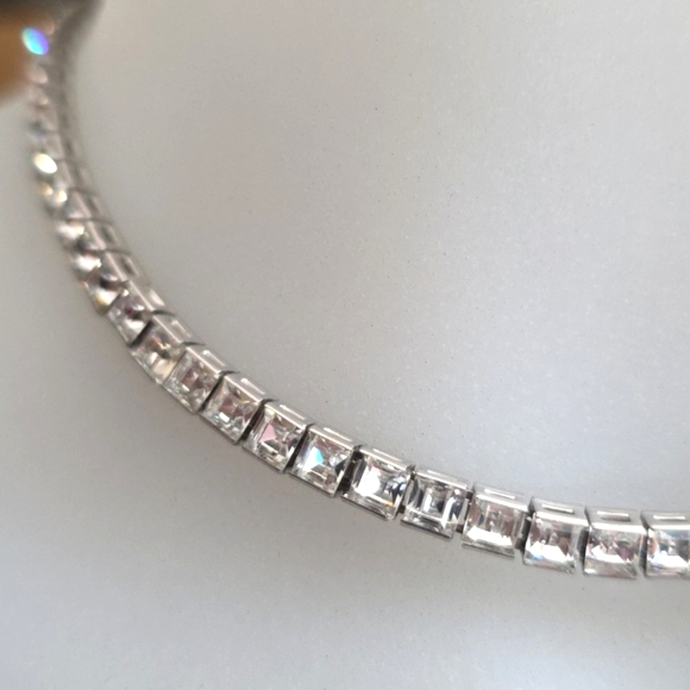 1950s Crown Trifari Vintage Rhinestone Necklace